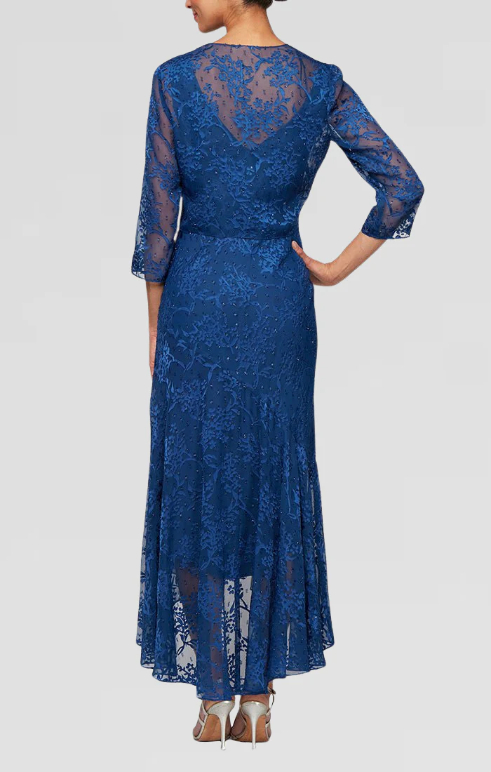Alex Evenings 8175734 High Low Formal Mother of the Bride Jacket Dress - Primitiveus