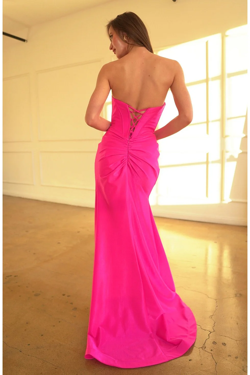 High Couture HC1025 Prom Formal Fitted Long Slit Dress - Primitiveus