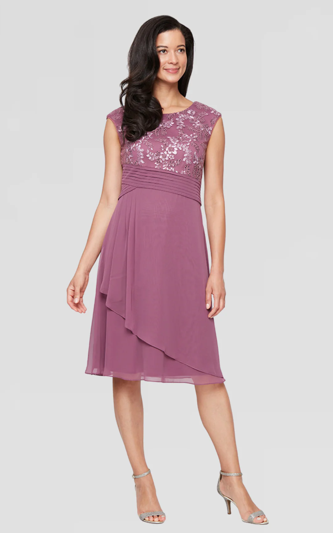 Alex Evenings 81171802 Short Mother of the Bride Cocktail Dress - Primitiveus