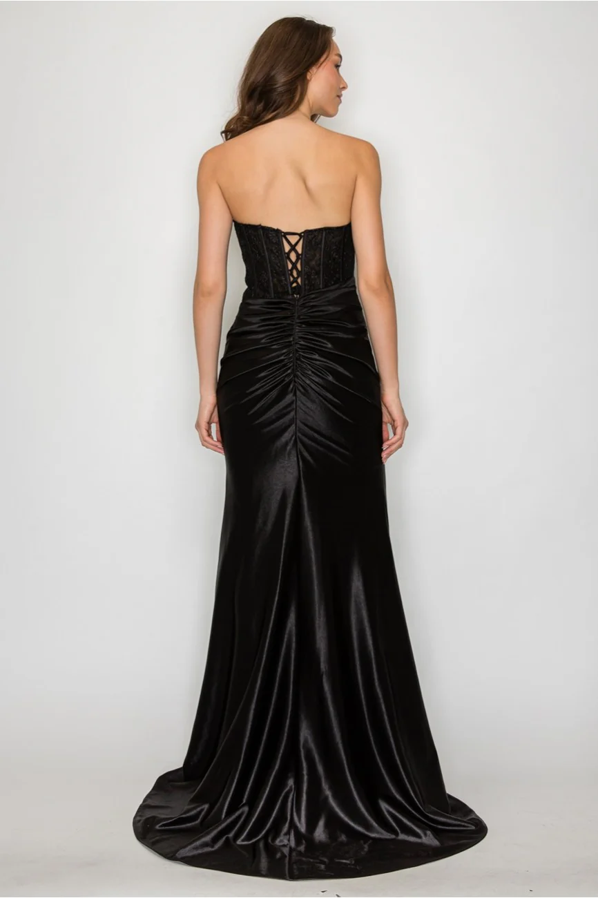 High Couture HC1023 Prom Long Formal Evening Lace Dress - Primitiveus