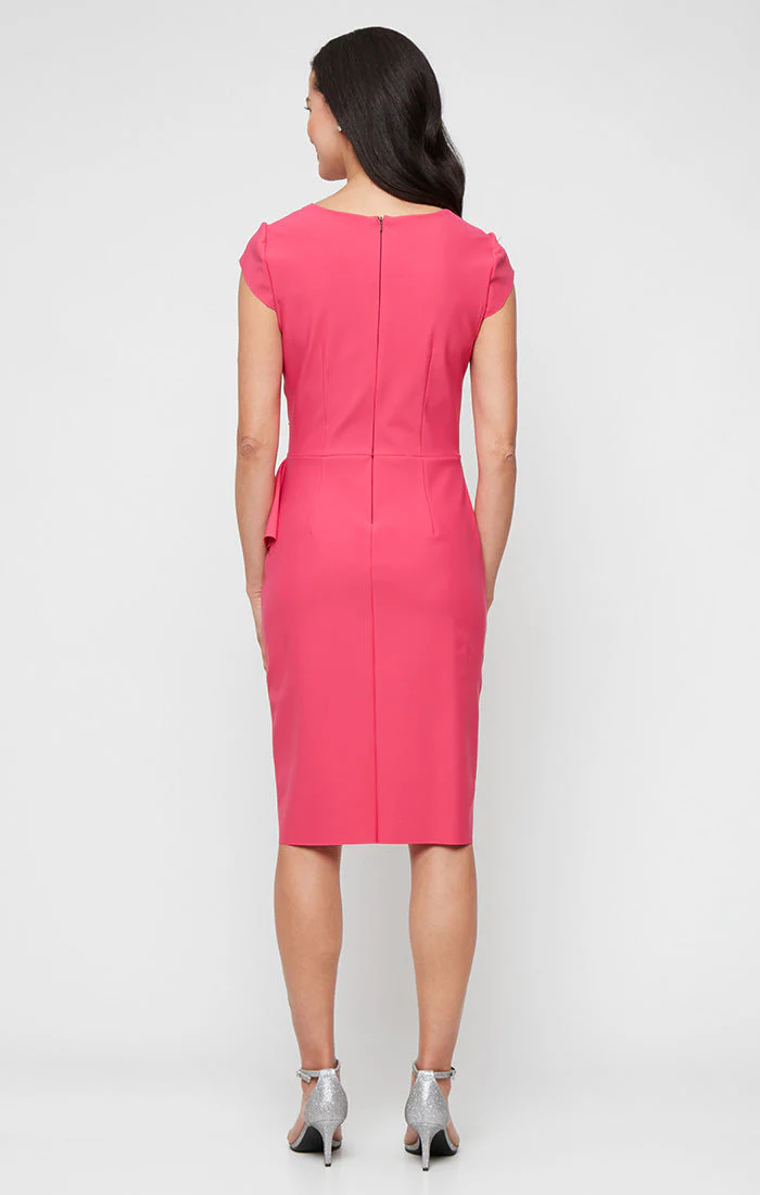 Alex Evenings 8134455 Pleated Short Mother of the Bride Cocktail Dress - Primitiveus