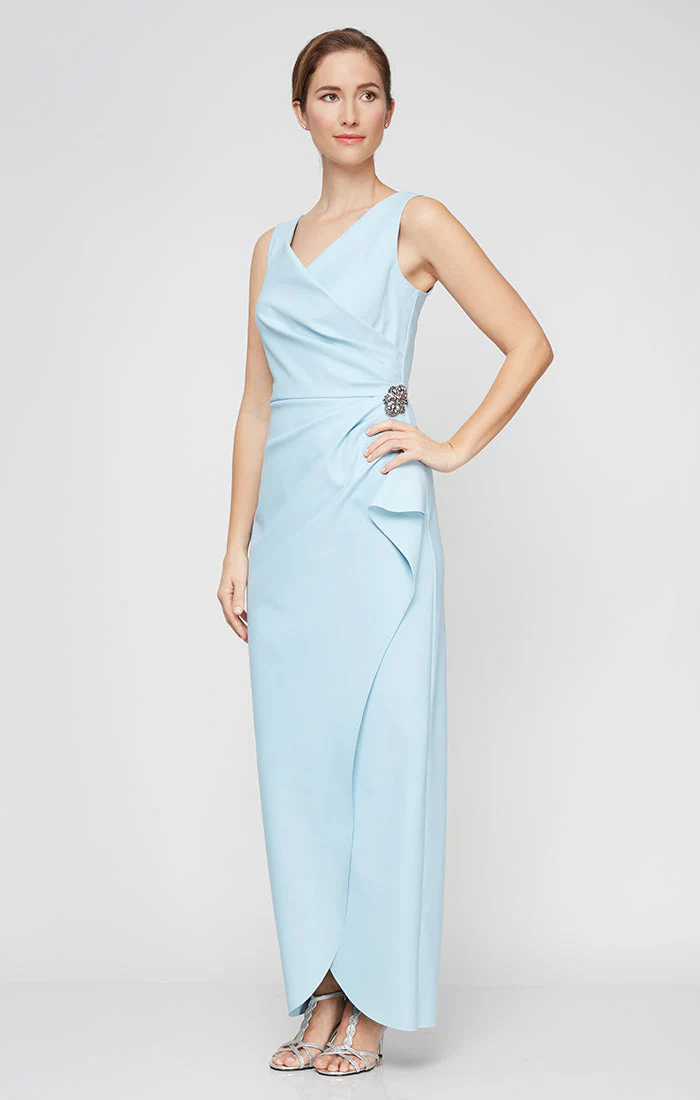 Alex Evenings 234200 Petite Long Formal Evening Beaded Dress - Primitiveus