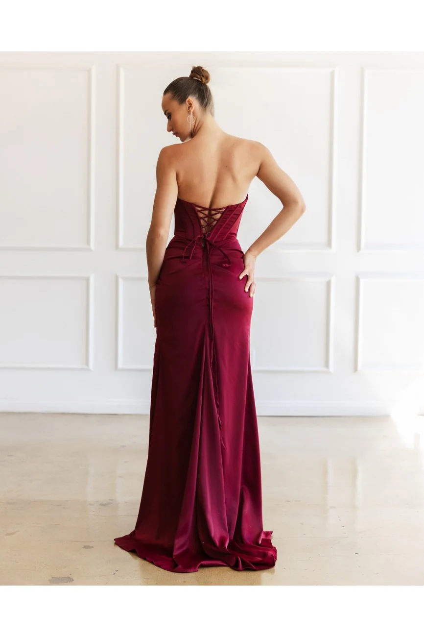 High Couture MJ1000 Prom Fitted Long Formal Corset Evening Dress - Primitiveus