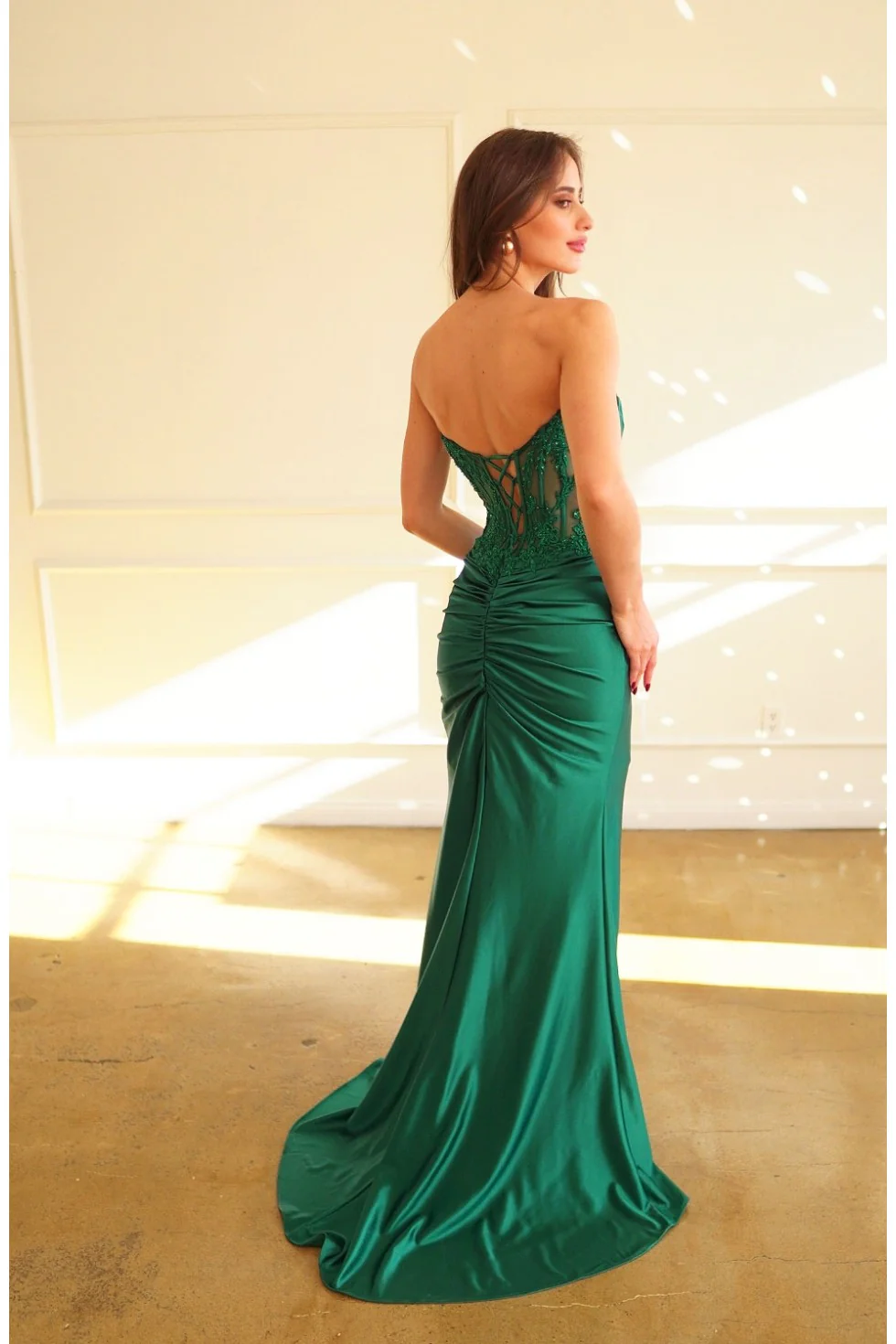High Couture HC1022 Long Formal Prom Pleated Dress - Primitiveus