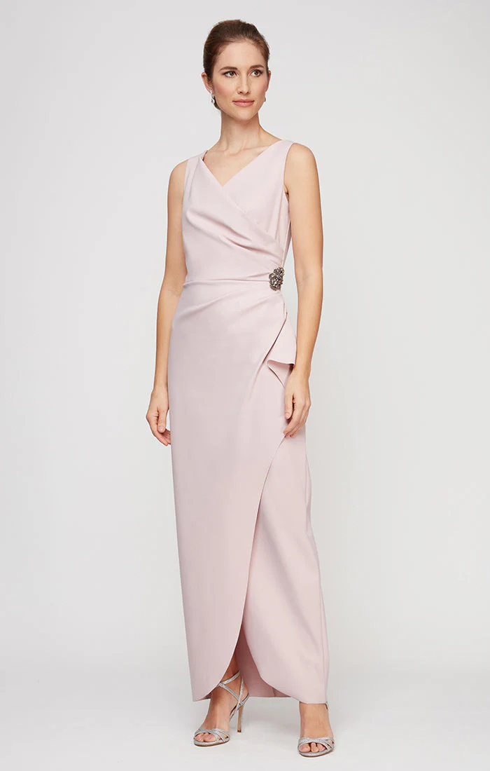 Alex Evenings 234200 Petite Long Formal Evening Beaded Dress - Primitiveus