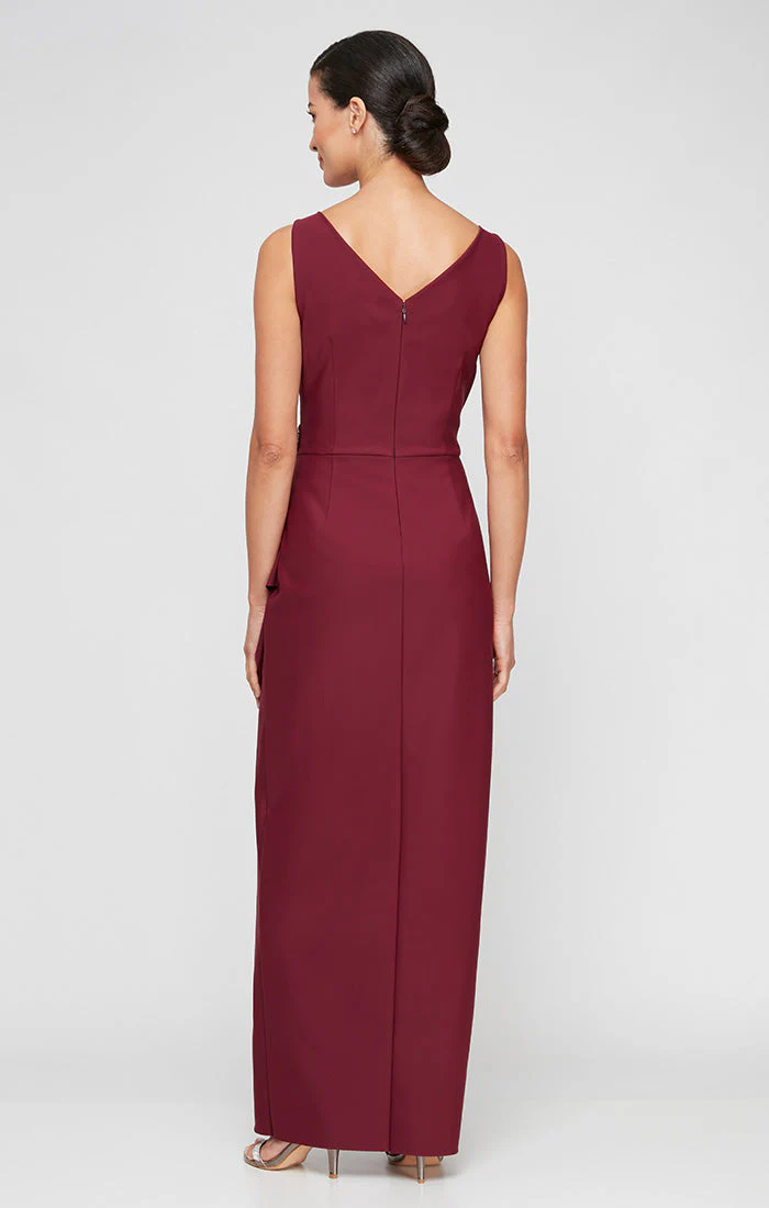 Alex Evenings 234200 Petite Long Formal Evening Beaded Dress - Primitiveus