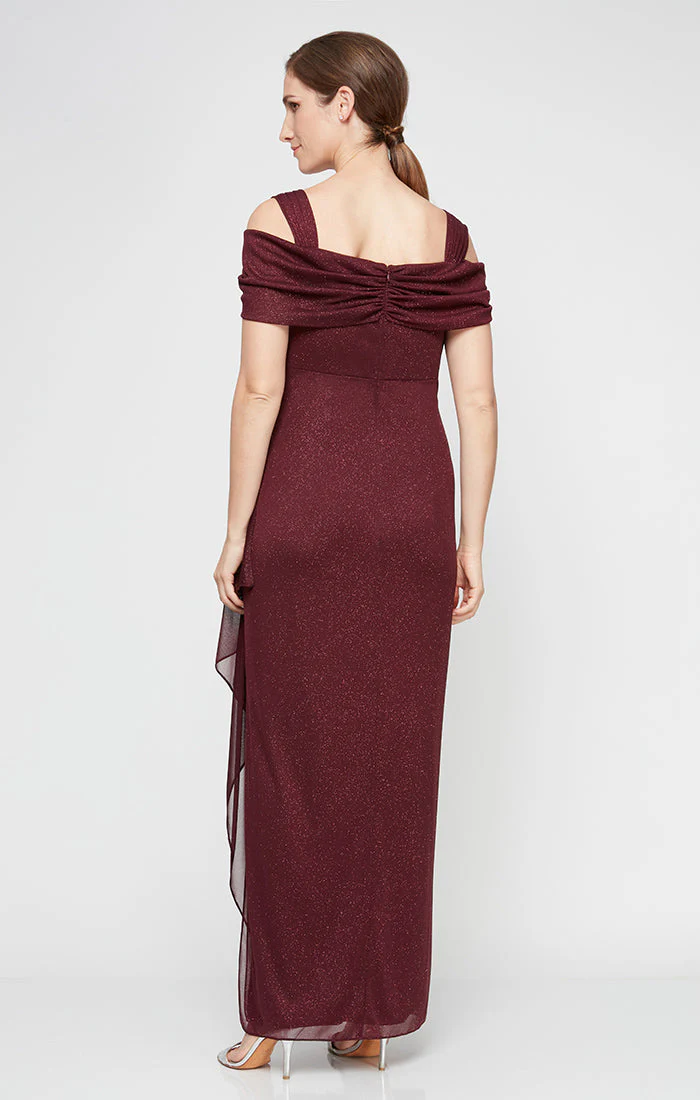Alex Evenings 233026 Petite Long Glitter Formal Evening Dress - Primitiveus