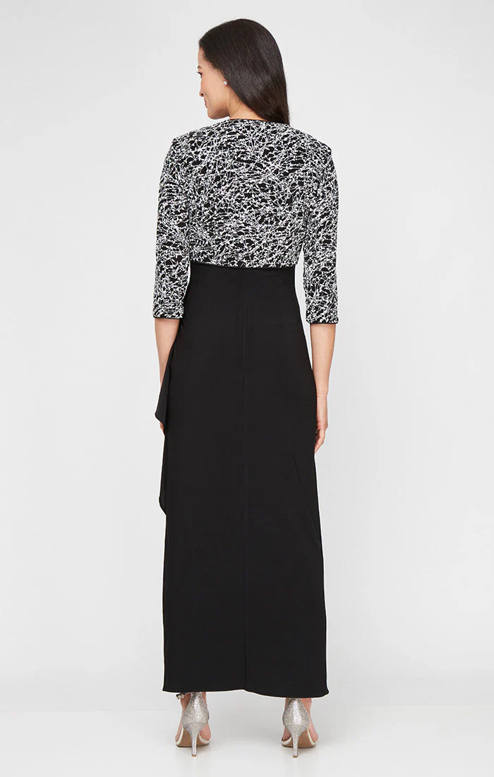 Alex Evenings 2211421 Petite Long Bolero Mother of the Bride Formal Jacket Dress - Primitiveus
