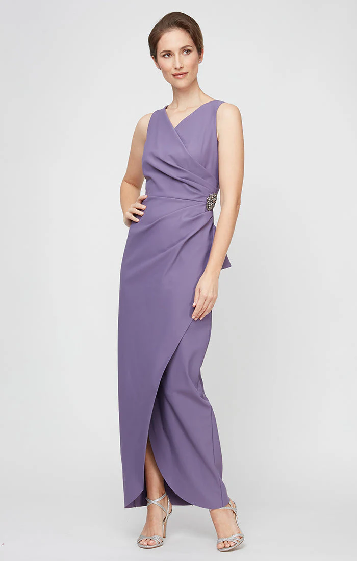Alex Evenings 234200 Petite Long Formal Evening Beaded Dress - Primitiveus